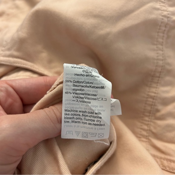 Madewell Light Pink Button Front Belted Utility Jumpsuit - Picture 8 of 10